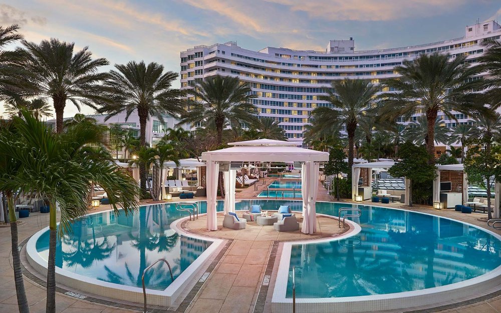 Island cabana at The Fontainebleau Miami Beach