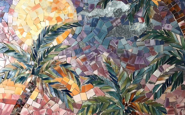 Mosaic Palm Trees