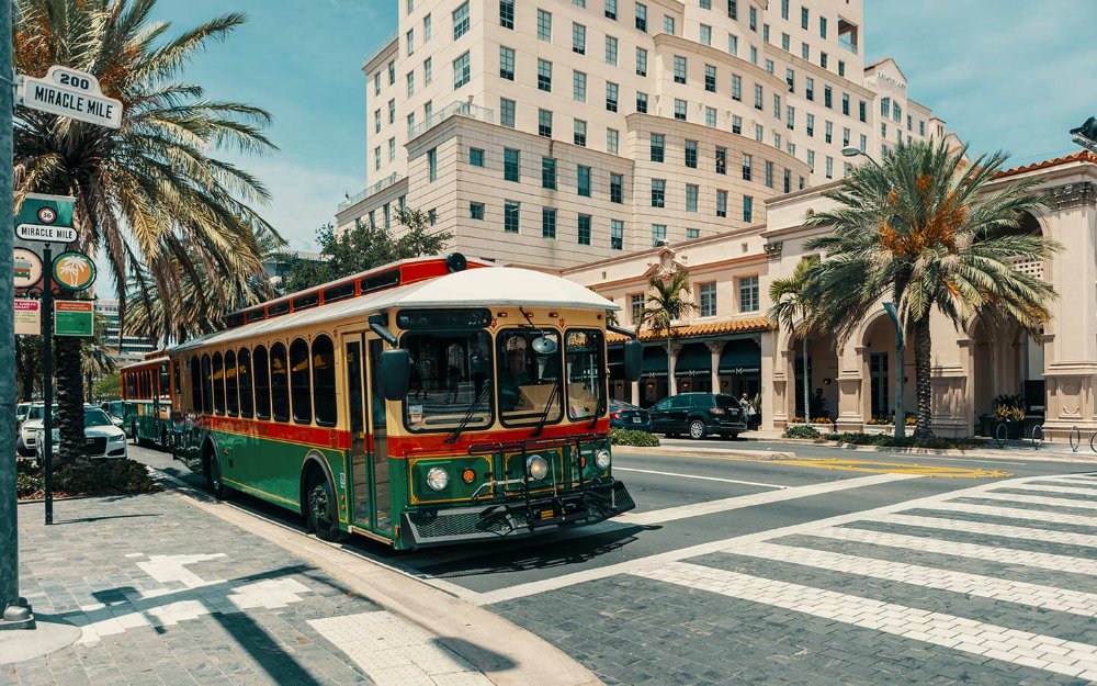 Coral Gables Ponce de Leon Trolley