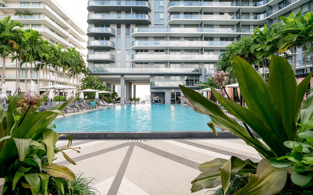 Pool area at the Hyde Midtown Miami