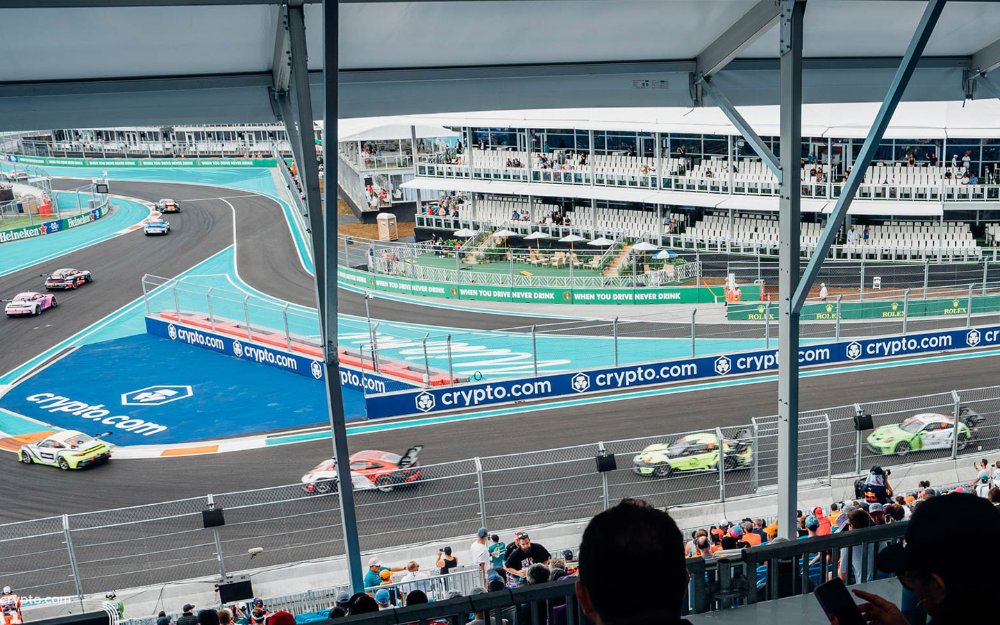 View of the race from the stadium