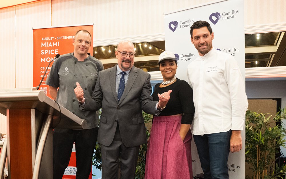 David Whitaker at the Miami Spice Kickoff Dinner with Chefs and Camillus House