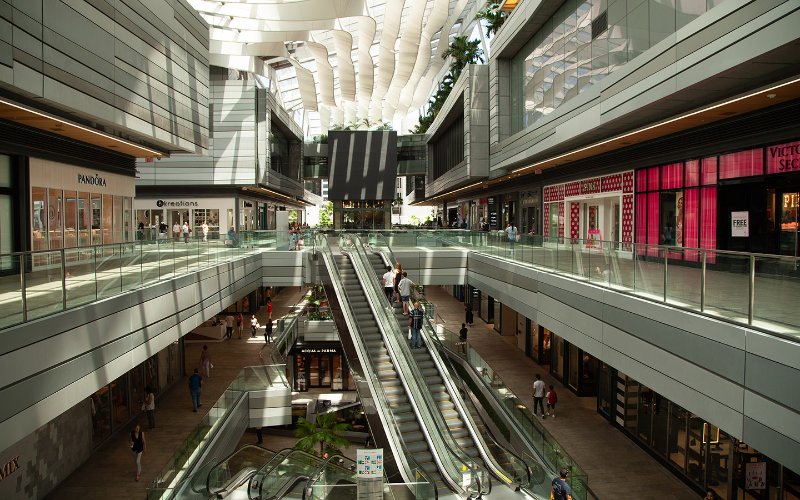 View of Brickell City Centre's shopping levels