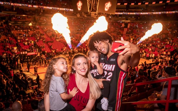 Family at Kaseya Center - Home of the Miami Heat