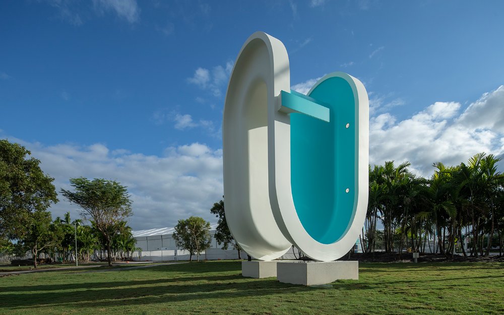 Bent Pool sculpture in Pride Park