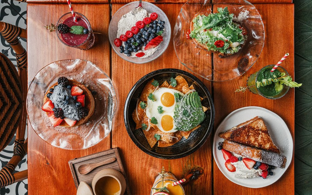 Table spread at Campo featuring a variety of dishes