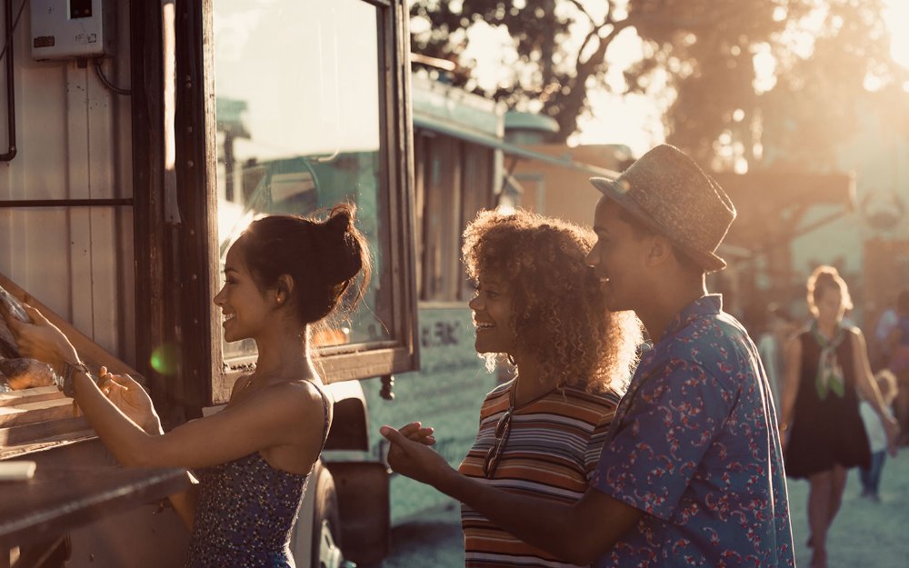 Ordering at the food truck